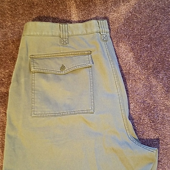 Mens Olive Color Denim Pants 38X34 - Picture 6 of 8